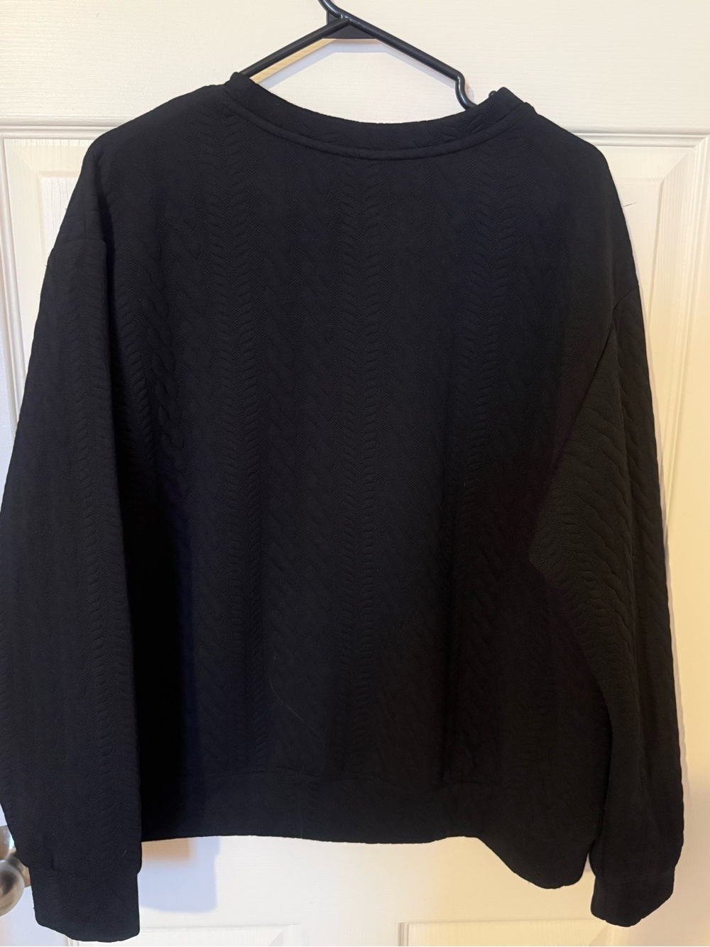 Joe Fresh Black Quilted Active Pullover - Picture 3 of 11